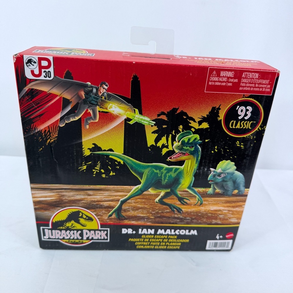Jurassic Park Dr. Ian Malcolm Glider Escape Pack '93 Classic